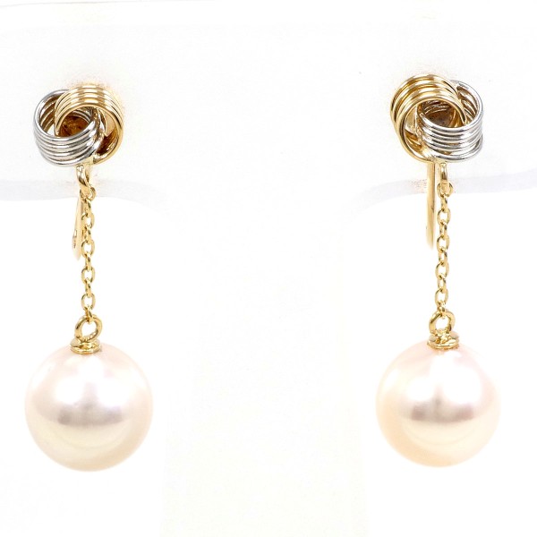 PT K18YG イヤリング パール(真珠) 総重量約2.9g ジュエリー 中古