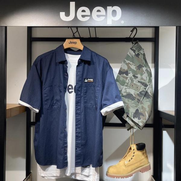 JEEP 女性 ヴィンテージ 半袖 南방_ミリタリー ハーフパンツ ミリタリー룩_2_A JN2PTU856_GL2SHU151_2