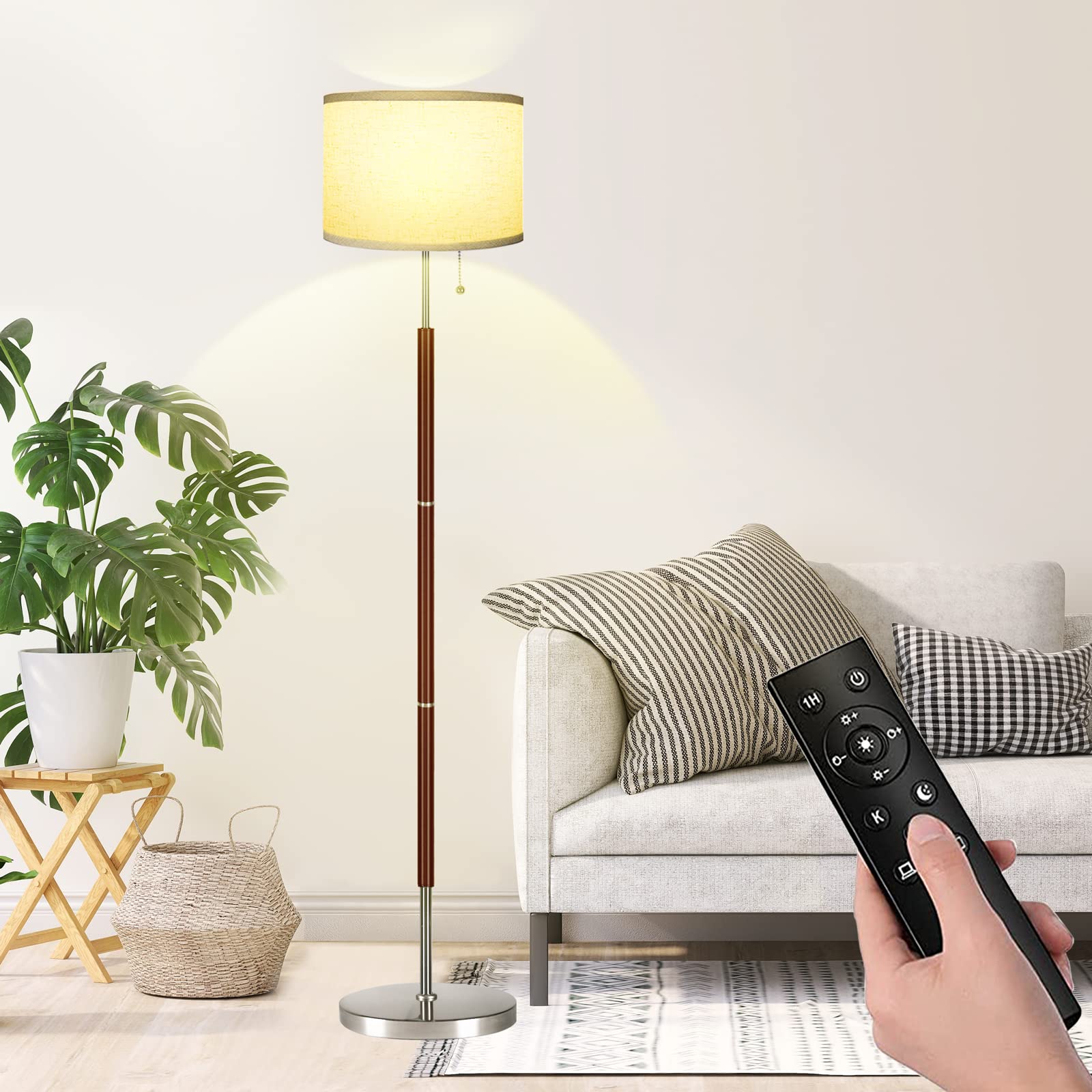 SEWWTBTLIFE フロアライト フロアランプ スタンドライト 間接照明目に優しい 3000～6000k無段階調色 調光 スタンドライト フロアライトおしゃれ 北欧 フロアライト リモコンタイマー