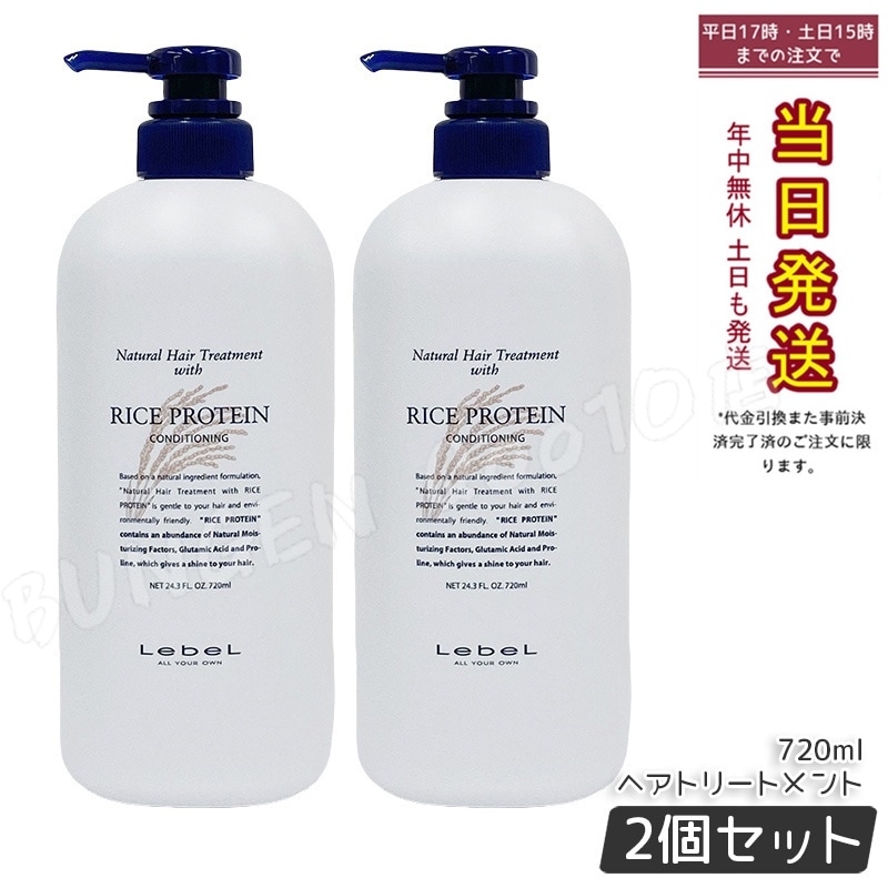 【お得2個セット】ルベル ナチュラル ヘア トリートメント ウィズ RP 720ml