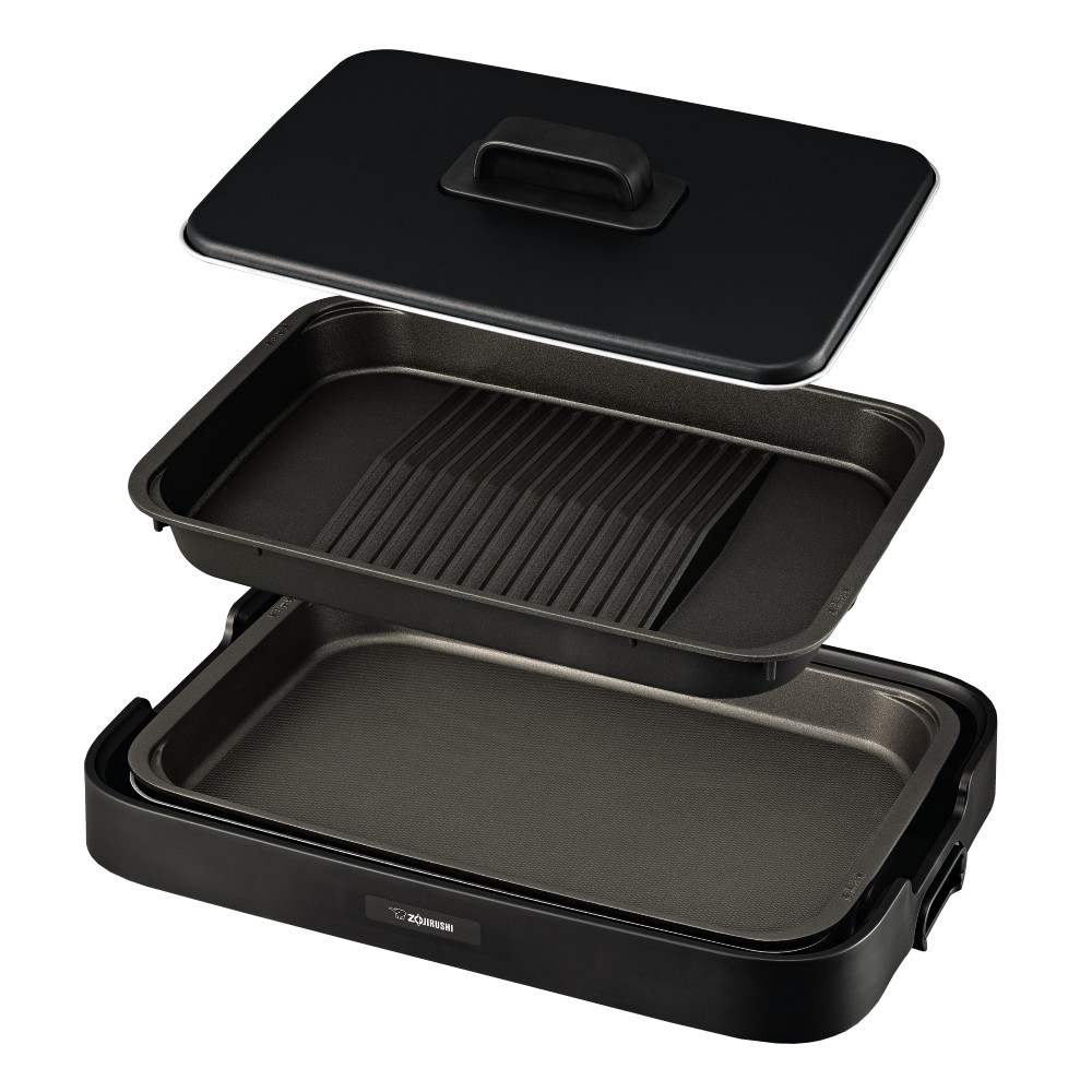 象印 ホットプレート やきやき 深型プレートタイプ プレート2枚付き ブラック EA-KE20-BA お好み焼き パンケーキ 8,360円