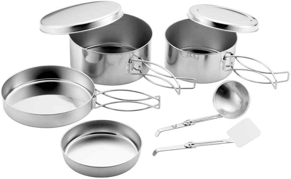 【本日限定価格】 片力商事 TC-801 日本製 収納袋なし ツーリングクッカー8点セット クッカー 4,706円