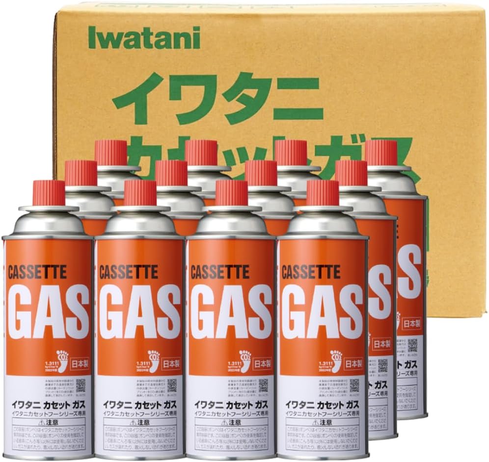 岩谷産業(Iwatani Sangyo)イワタニ カセットガス 専用ボックス入り 12本組 CB-250-OR-12BOX
