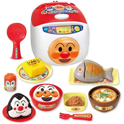 ジョイパレット JOYPALETTE おにぎりもギュッ シューッとたけたよ おしゃべりすいはんき 元気100ばいSP和食セット アンパンマン やなせたかし なりきり ごっこ遊び おにぎり ばいきんまん
