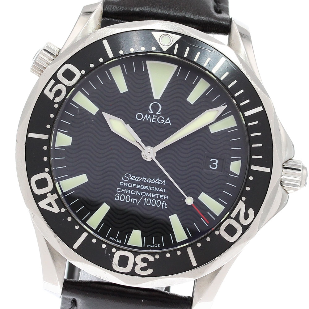 オメガ OMEGA 2254.50 シーマスター300 デイト 自動巻き メンズ 保証書付き_830155【中古】