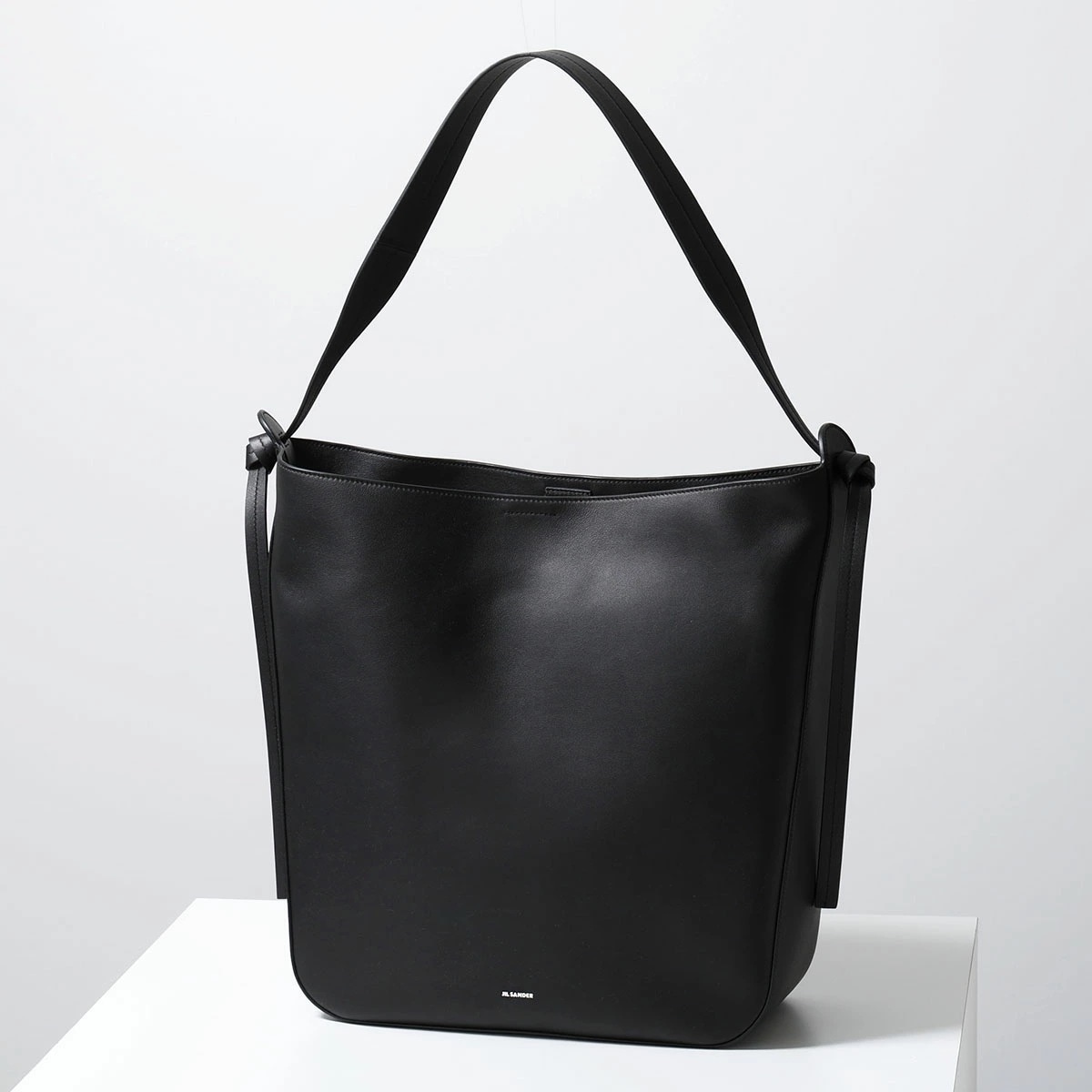JIL SANDER ジルサンダー トートバッグ KNOT SHOPPER J26ZH0006 P6582 メンズ レザー ロゴ ノットハンドル 鞄 001 J26ZH0006P6582001