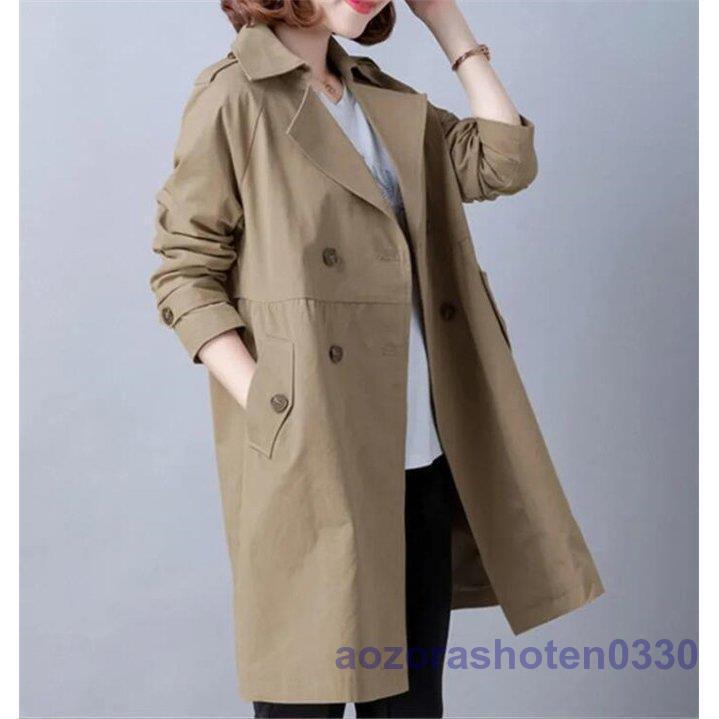 トレンチコート レディース スプリングコート アウター チェスター 秋 春 コート シンプル トレンチコート