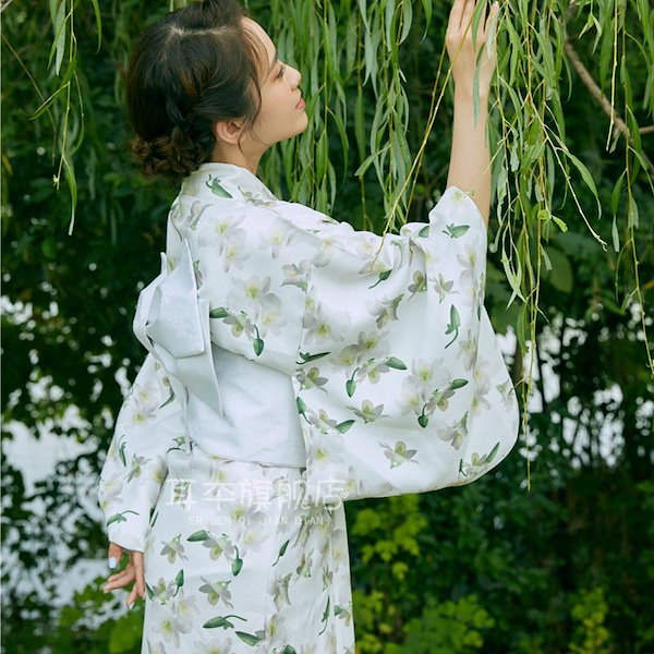 Qoo10] 新品 和装 着物 女性 バスローブ 日本