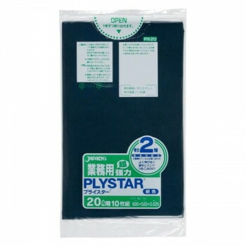 ジャパックス プライスター複合2層ポリ袋20L 紺 10枚x30冊 PS20