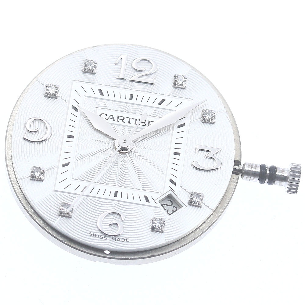 訳あり カルティエ CARTIER ムーブメント Cal.500MC 8Pダイヤ 自動巻き レディース _CA-2【中古】