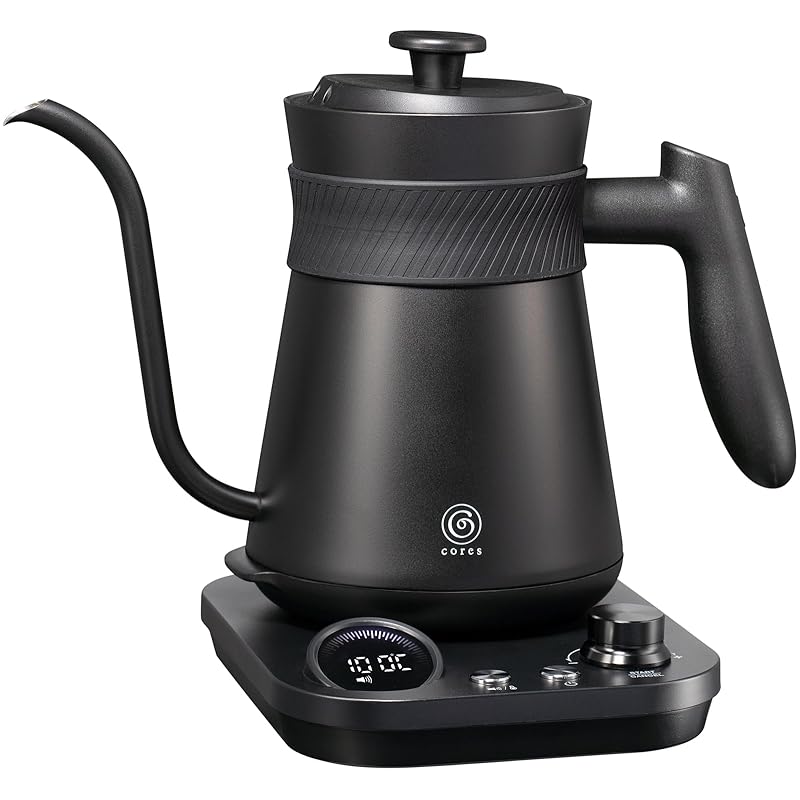 即納：cores 電気ケトル フリータイムケトル 0.8L C380