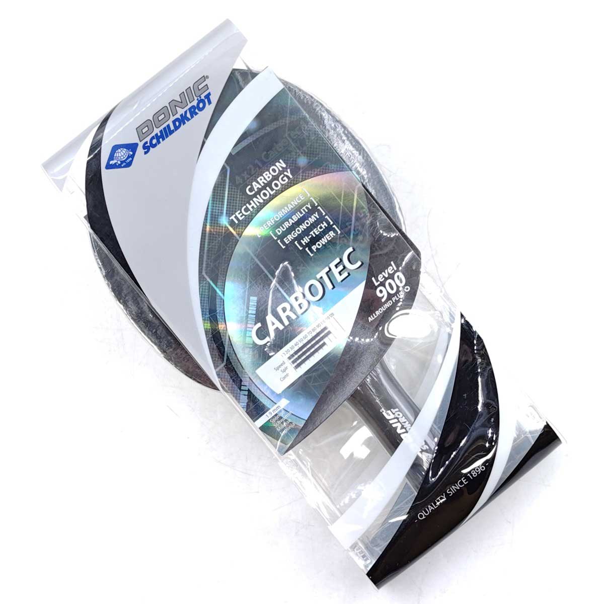 【中古・未使用品】ドニック DONIC Schildkrot 卓球ラケット CarboTec 900 カーボンファイバー スポンジ1.9m 758212 キッズ DONIC