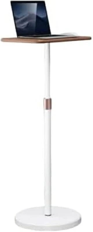 スタンディングデスク 昇降デスク ノートパソコンスタンド 高さ調節可能70cm-120cm 床置き作業台 プロジェクター台 サイドテーブル おしゃれ 収納便利
