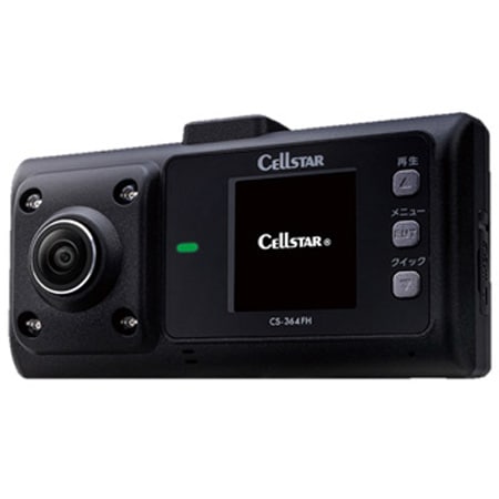 セルスター 3602カメラ 録画 ディスプレイ搭載ドライブレコーダー CS364FH