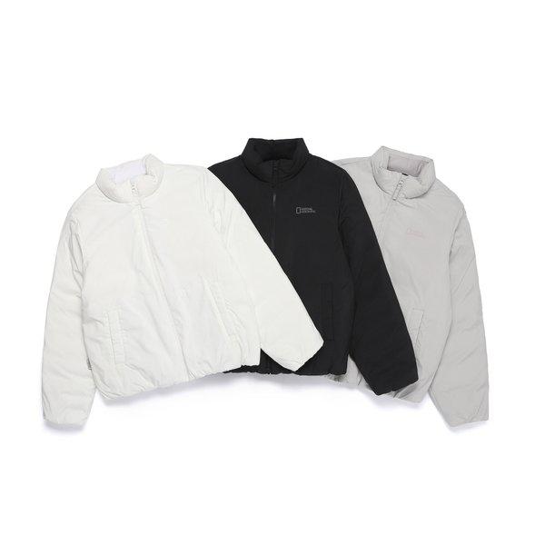 N254WDW911 女性 ポーリー スタンドネック ノンキルティング ダックダウン ジャンパー 2種択1