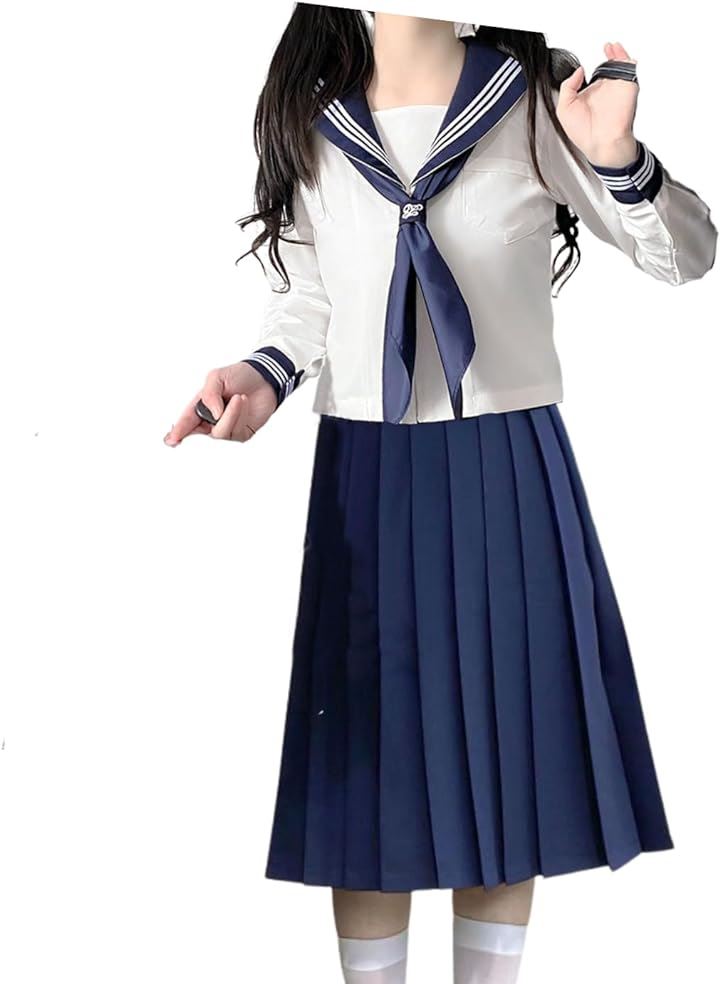 Qoo10] セーラー服 スカート スカーフ 上下 3 : ホビー・コスプレ