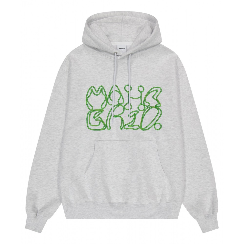 マハグリッドツイストロゴパーカーライトグレー (MG2DFMM426A)