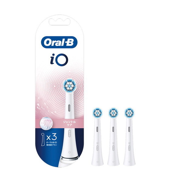 iORBSW-3EL ホワイト オーラルB ジェントルケアブラシ iOシリーズ 3本入り 替えブラシ