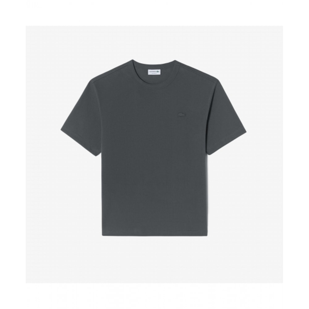 LACOSTE メンズ半袖テリー T シャツ [チャコールグレー]