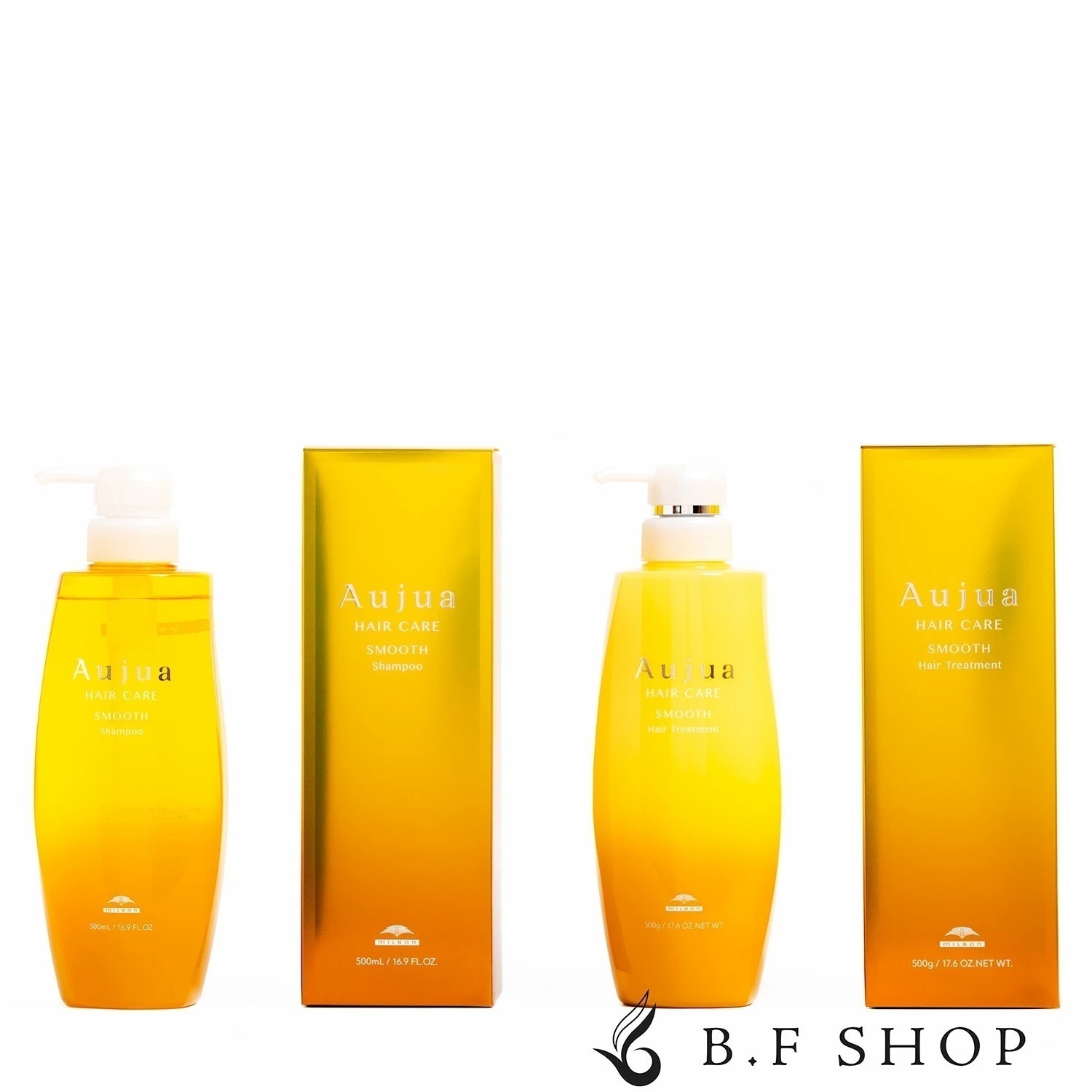 【セット品】ミルボン オージュア スムース シャンプー ＆ ヘアトリートメント 500ml LSC