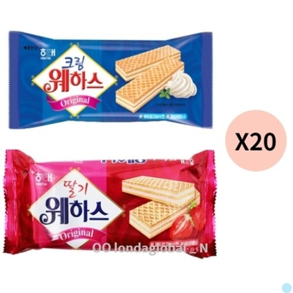 ヘテ ウエハース イチゴ味 50g 10個 クリーム味 10個 おやつ お菓子