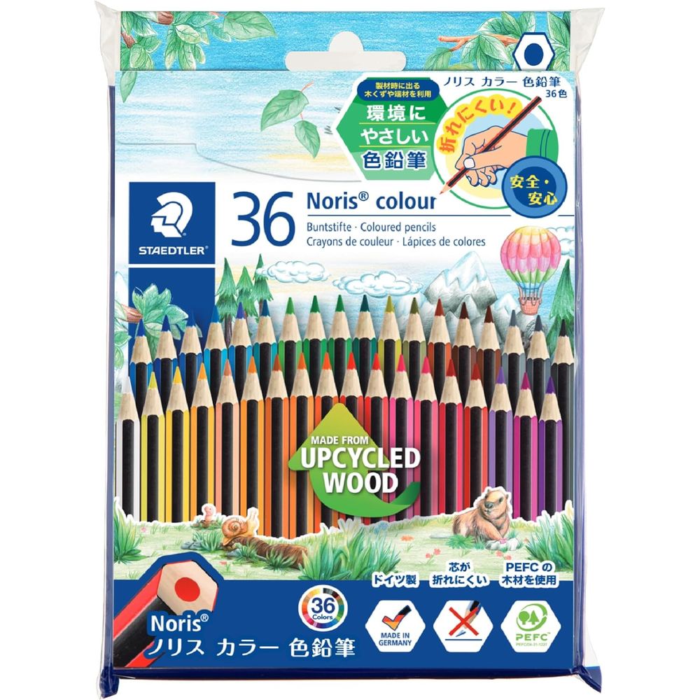 （まとめ買い）ノリスカラー色鉛筆 36色セット 185 CD36PB [x3]