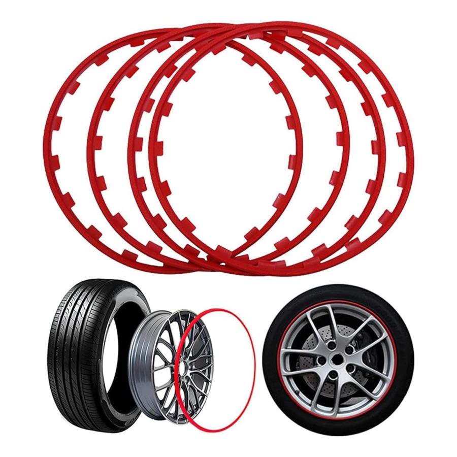 ホイールリムガード リムガード ホイール リムガード プロテクター 合金ホイールプロテクター 車のホイールリムプロテクターリング 車の車両ホイールリムプロテ