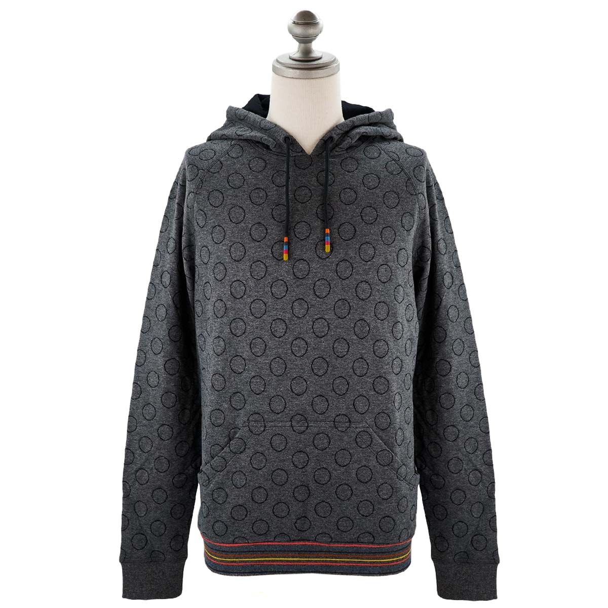 フーディー M1A 750 KU185 HOODIE JACQUARD メンズ 男性 パーカー 76 POLKA SLATE グレー