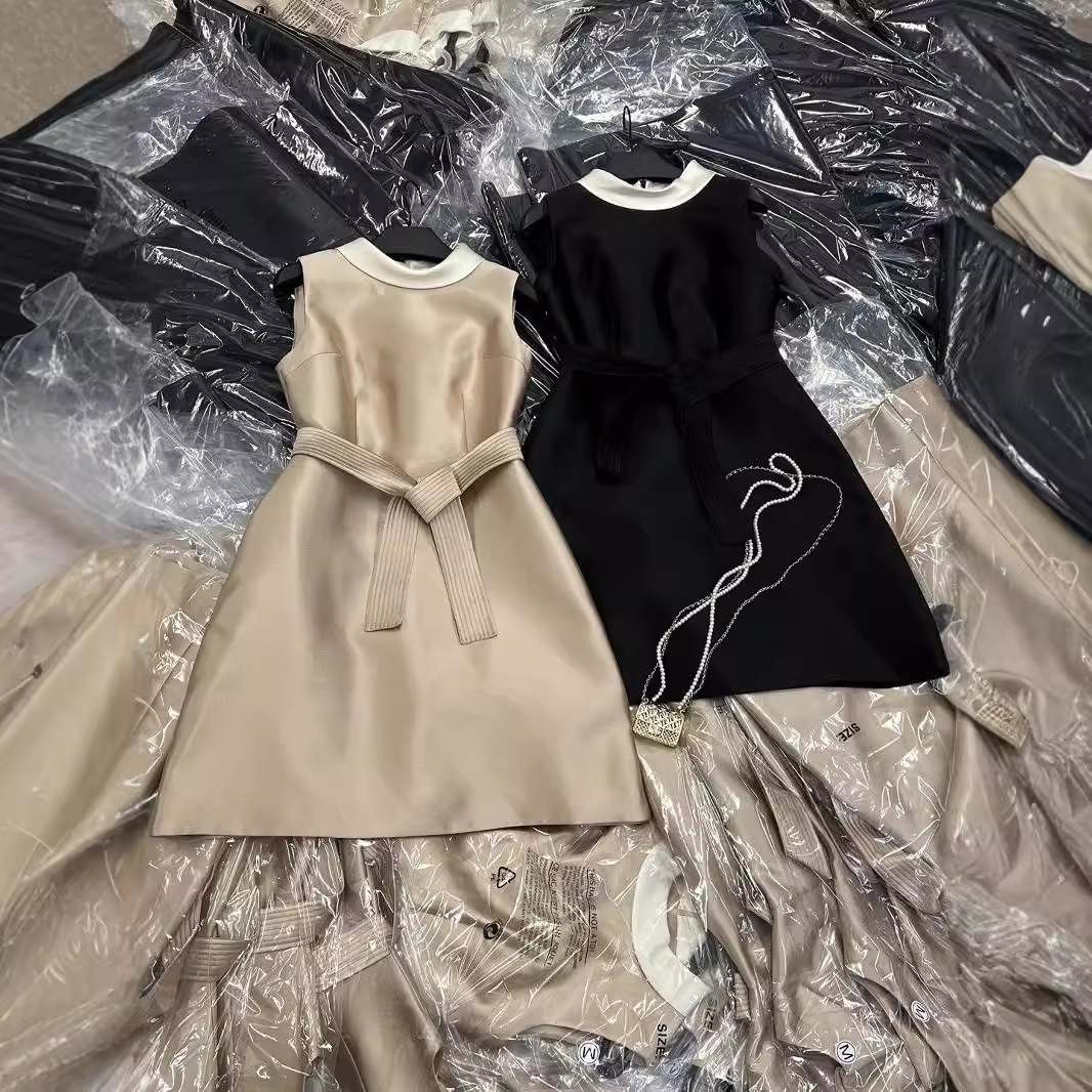 ドレス高品質ヘップバーン風しょうとつしょく腰をすぼめるハイエンドワンピース着痩せドレス