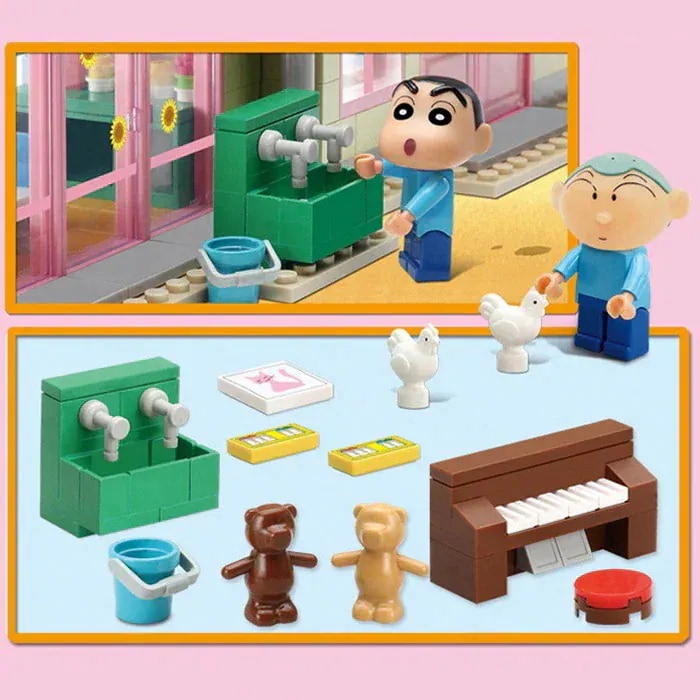 JG3623 限定セール！クレヨンしんちゃん 幼稚園ブロックプラモデル模型その他