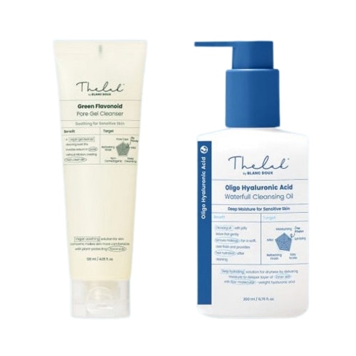 ダラップバイブランズグリーンプラジェルクレンザー120ml +クレンジングオイル200ml純粋な低刺激クレンザークレンジング敏感肌のケア