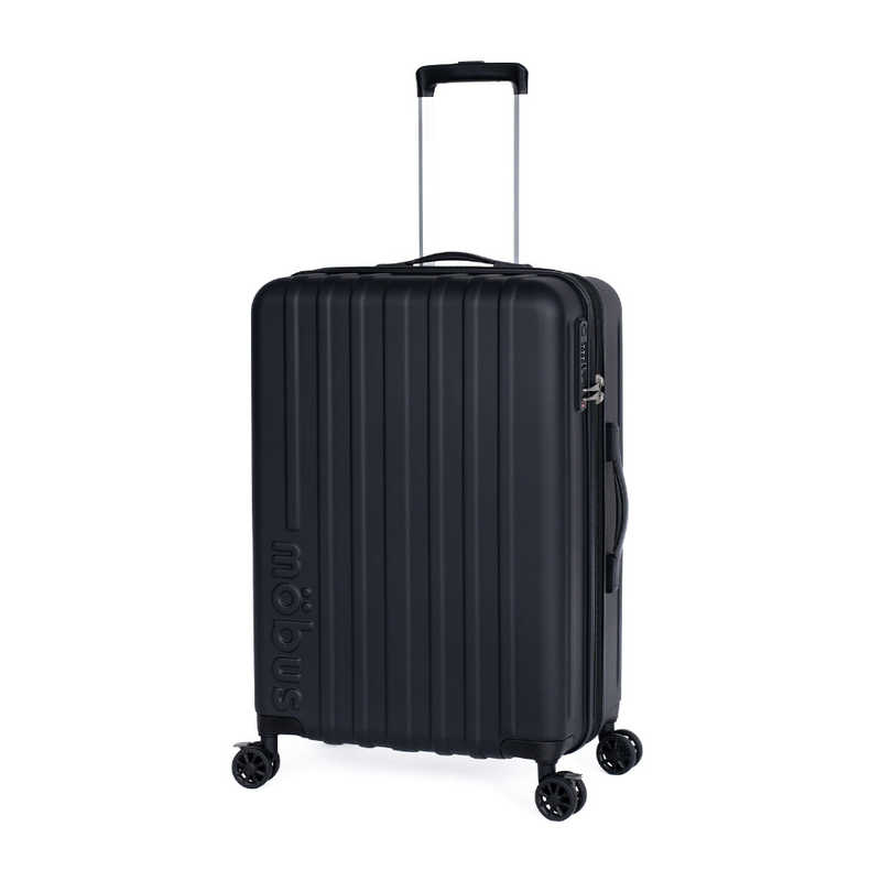 MOBUS　スーツケース ジッパータイプ 宿泊目安：4～6日間 065L 拡張機能搭載 フットストッパータイプ USB充電ポート付属 mobus マットブラック　MBC-1912-24W