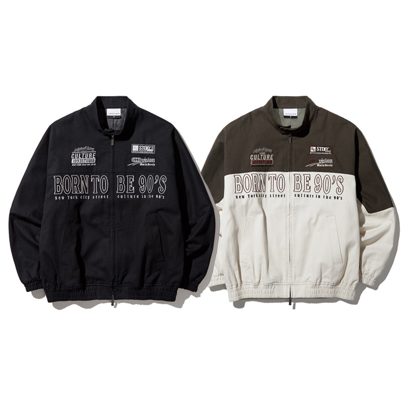 [BOYNEXTDOOR リウ 着用] VINTAGE COTTON TWILL BIKER JACKET 韓国 アイドル 長袖 レディース メンズ 大きいサイズ 秋 冬 ウィンドブレーカー 17,537円