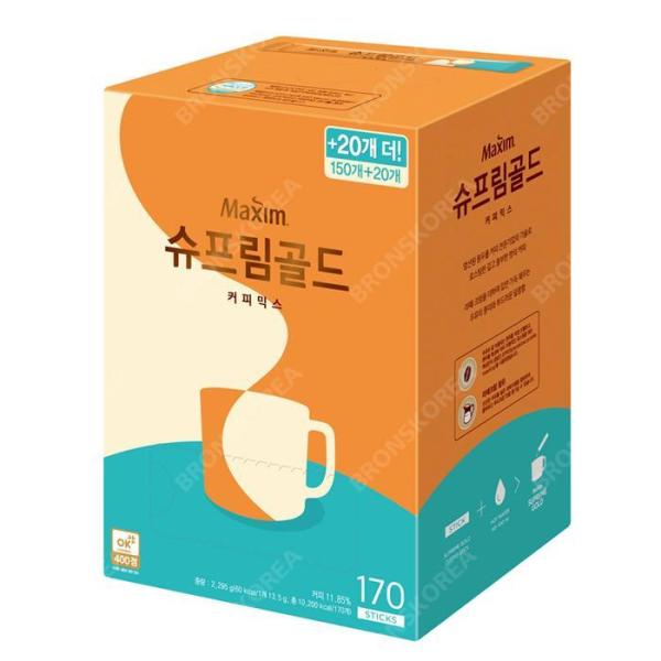 東西 マキシム シュープリームゴールド 170T 使い捨て ミックス コーヒー スティック イージーカット