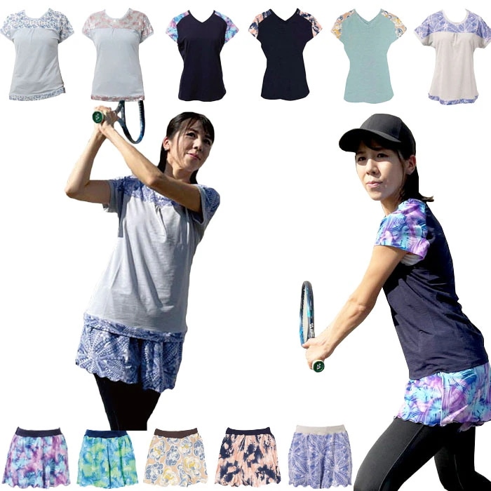 福袋 2022 レディース テニスウェア テニス Tシャツ キュロット ゴルフウェア スポーツ