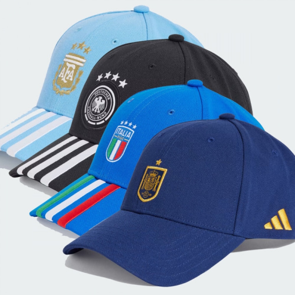 アディダスフットボールキャップハットサッカー代表チームスペインイタリアドイツ