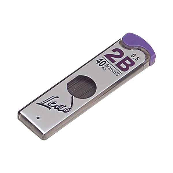 (まとめ) プラチナ プラチナシャープ SHARP芯 P-LEAD 0.5mm 2B シン5Q-200A#6 1セット(400本：40本×10個) (×10セット)