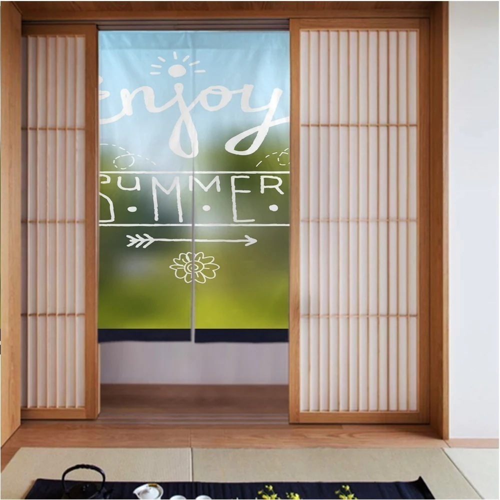 カーテン3456in 夏-デザイン-背景 良いドレープ滑らかでしわになりにくい