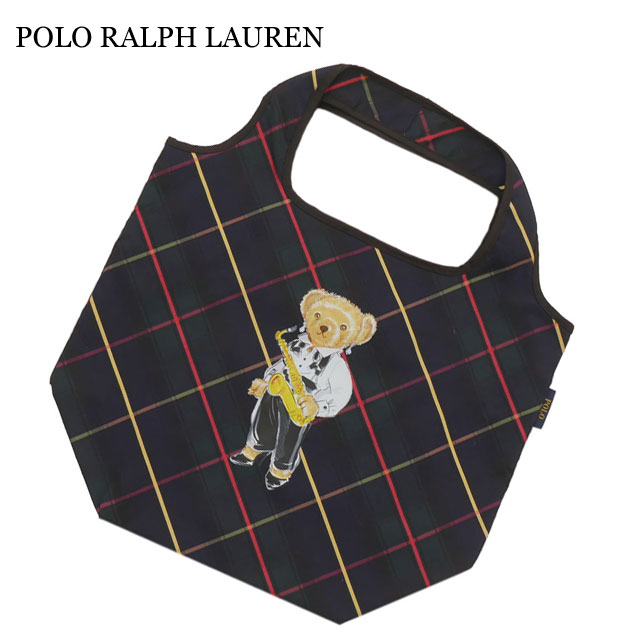 ポロ ラルフローレン POLO RALPH LAUREN ポロベア チェック Shopping Bag ショッピングバッグ GREEN 277-003021-015