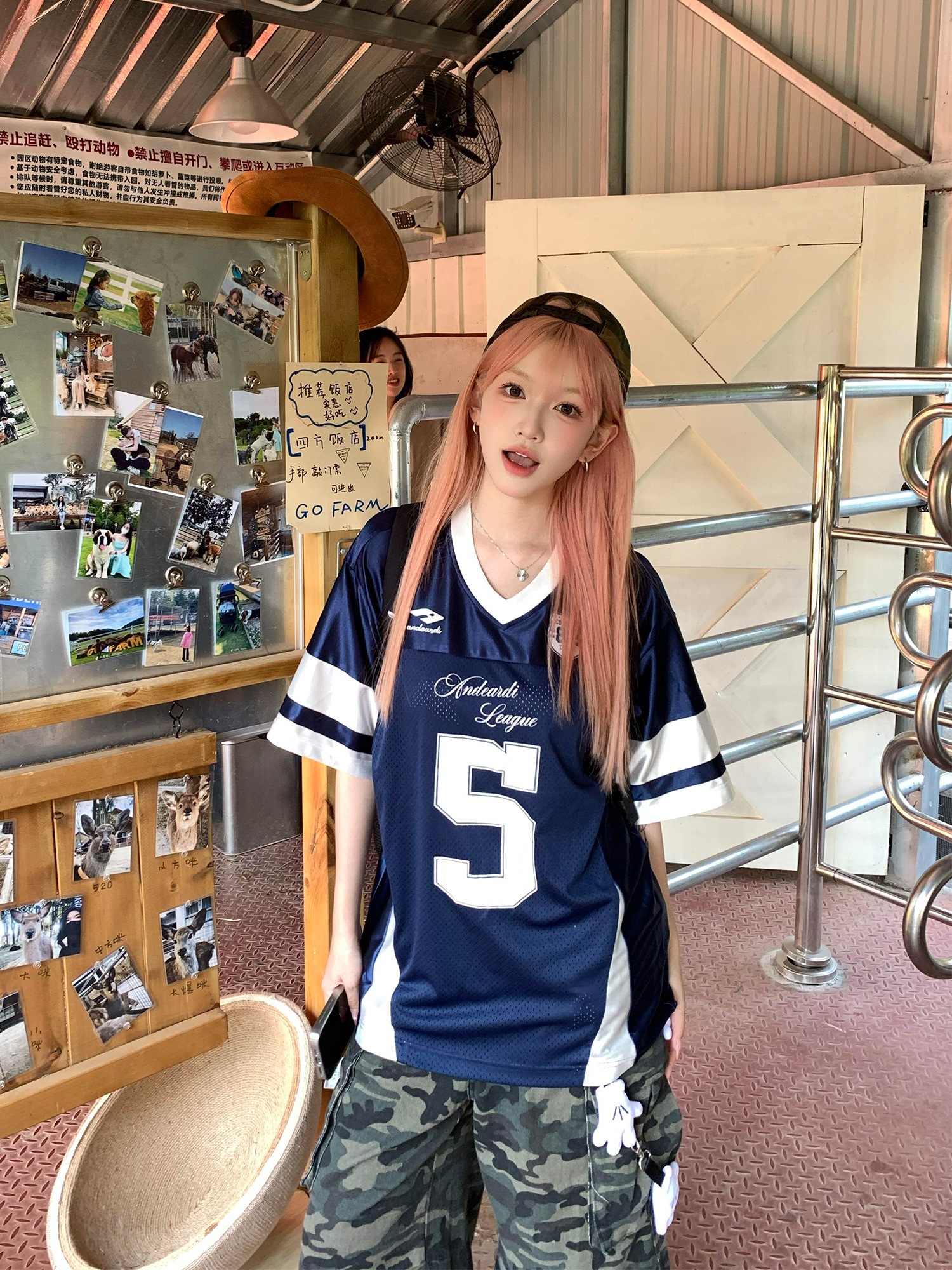 2025春夏 韓国可愛い風トップス Tシャツ K-POPファッション半袖ストリート系サイド丈フットシルエットダンスラグランゆったりシャツ衣装レディースサイズVネックおしゃれカジュアル春メンズ配色T