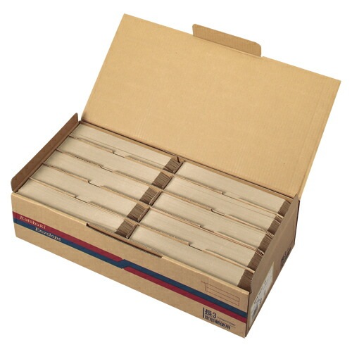 壽堂紙製品工業 長３未晒クラフト７０ｇ 枠付 10603