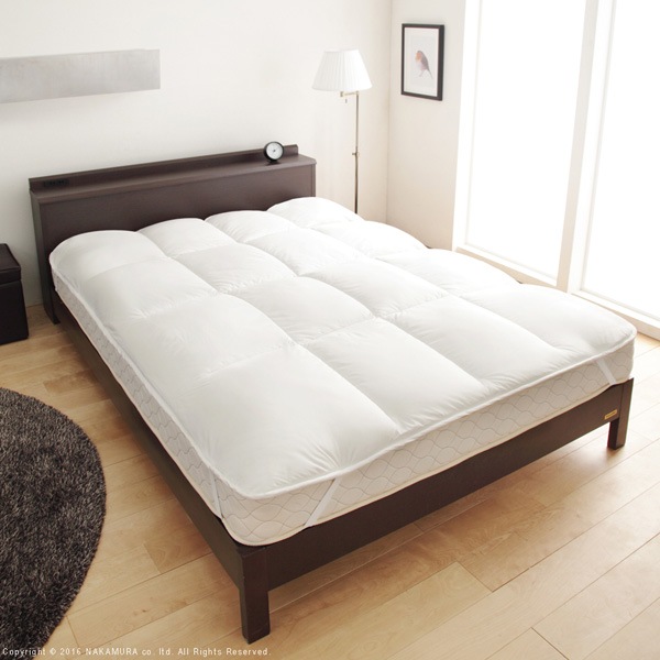 リッチホワイト寝具シリーズ ベッドパッドプラス ダブルサイズ 90400027 マストバイ