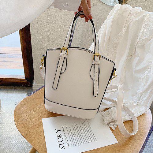 バッグ ショルダーバッグ レディース レディースバッグ ショルダーバッグ ハンドバッグ バケットバッグ シンプル ベーシック ファスナー 配色 ベルト ミニバッグ かわいい おしゃれ お出かけ デート