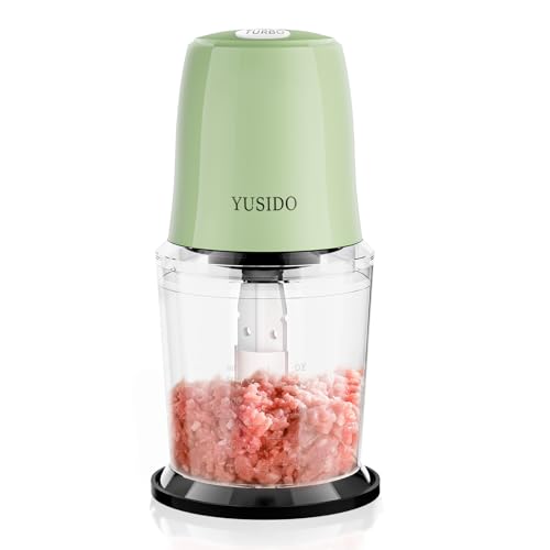 フードプロセッサー YUSIDO フードチョッパー 離乳食 調理器 500ml 小型 350W ハイパワー 時短 1台6役 刻む/混ぜる/潰す/砕く/練る/泡立てる 2段階スピード 電動 ミキサー ジ