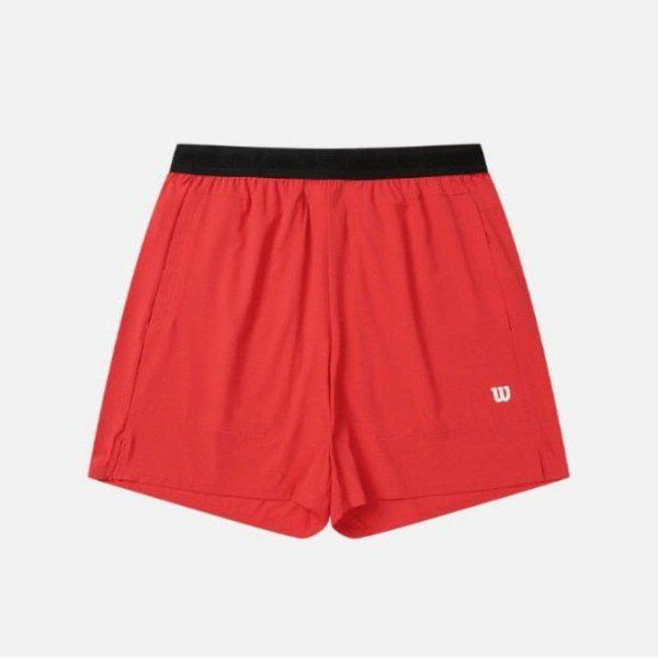 ショートパンツ LQC W252001TPH51-RED エアーブリーズ テニス プロ 6インチ ショーツ