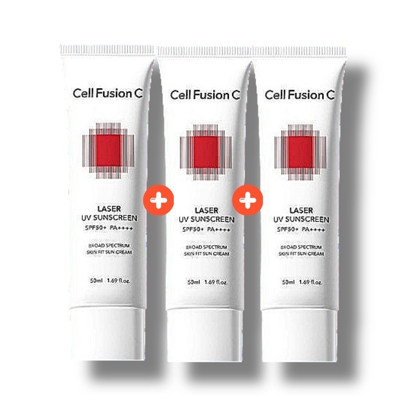 [1+1+1] NEWレーザーUVサンスクリーン SPF50+/PA+++, 50ml/3個