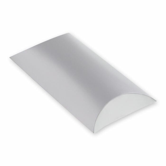 （まとめ買い）シモジマ HEIKO 箱 ギフトボックス ギフトボックス AX型（ピローボックス） AX-7 銀 10枚 内寸135x200x高50mm 006899922 [x3セット]