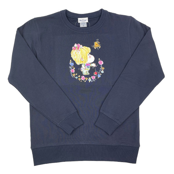 水森亜土 ヨーヨー トレーナー(M) ネイビー アパレル 亜土ちゃん_4445-ad-8964