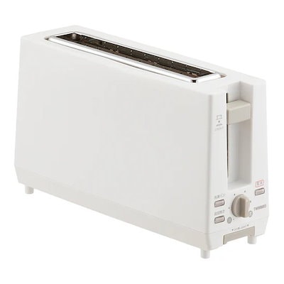 他サイト： ポップアップトースター 焼き加減6段階調整/スリム設計/ホワイト TS-D404Wの商品画像