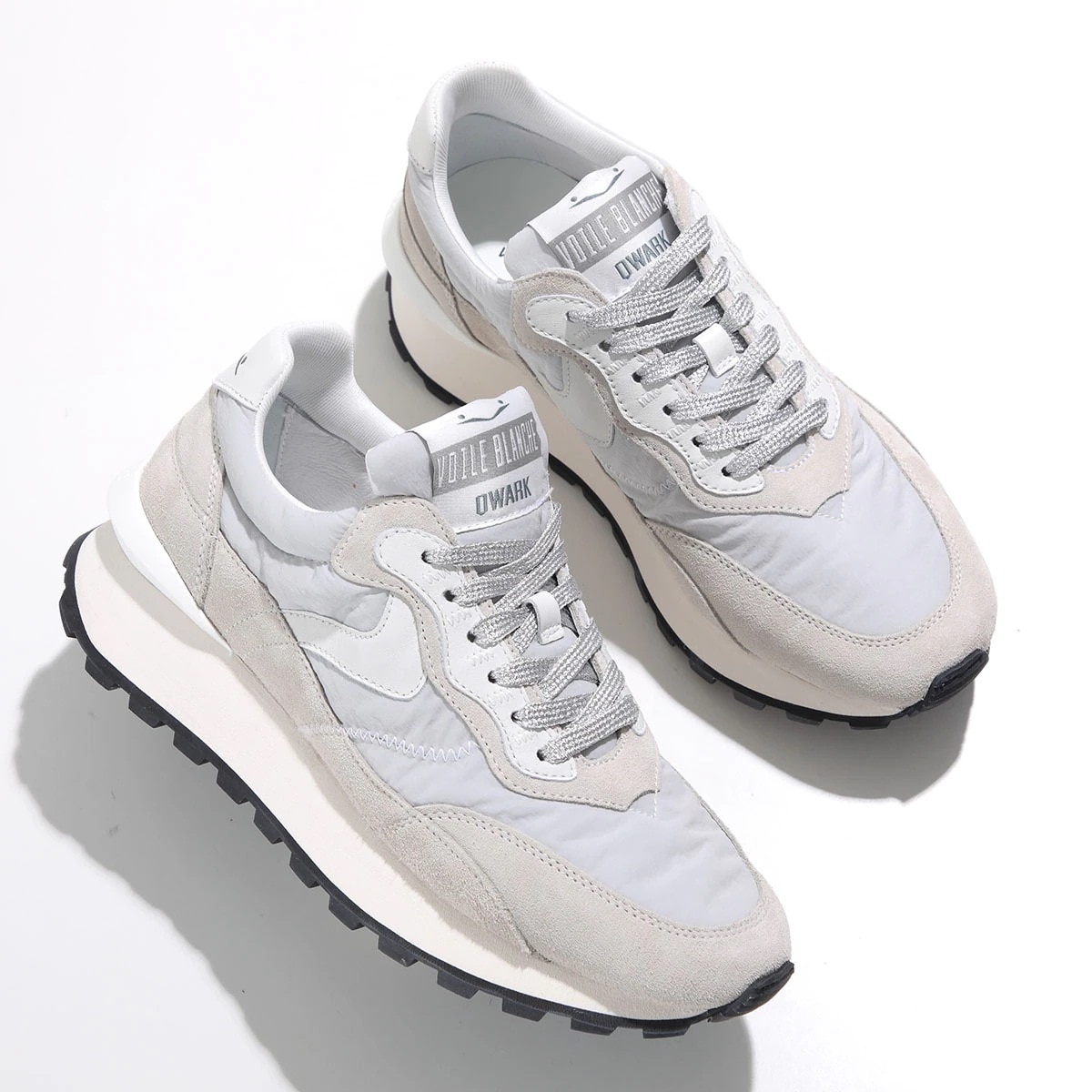 VOILE BLANCHE ボイルブランシェ スニーカー QWARK HYPE WOMAN 2018292 17 レディース ローカット スウェード ナイロン 靴 2B95 ICE-GREY 【meg